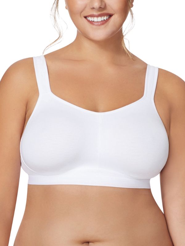 Photo 1 of Just My Size Active Lifestyle Wirefree Bra White 38D Women's
