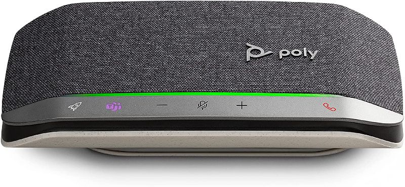 Photo 1 of Poly (Plantronics + Polycom) Sync20 USB-A Personal Smart -Speakerphone (Plantronics) - Connect to Cell Phone via -Bluetooth and PC/Mac via USB-A -Cable -Works withTeams (Certified), Zoom & More, Black
