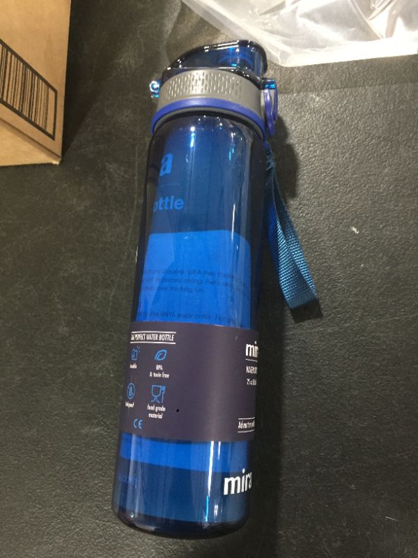 Photo 1 of 25oz Blue Water Bottle w/ Auto Seal Lid