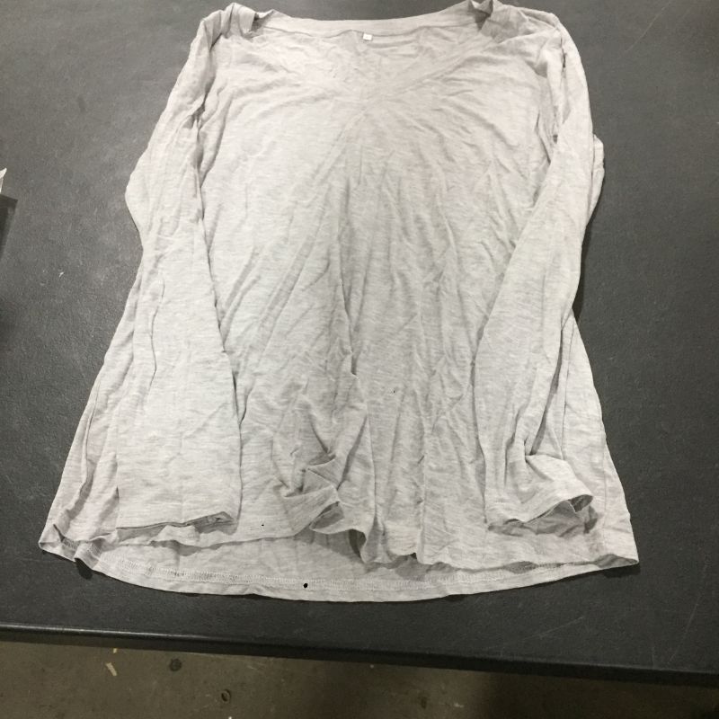 Photo 1 of Amoretu Womens Tshirts V Neck Short/Long Sleeve Tops Tee Solid Color Blouse---SIZE L 
