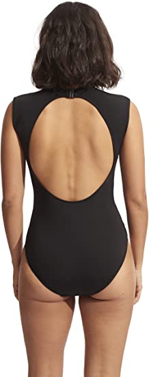 Photo 2 of Cap Sleeve Full Coverage Open Back One Piece Swimsuit--SIZE 10 