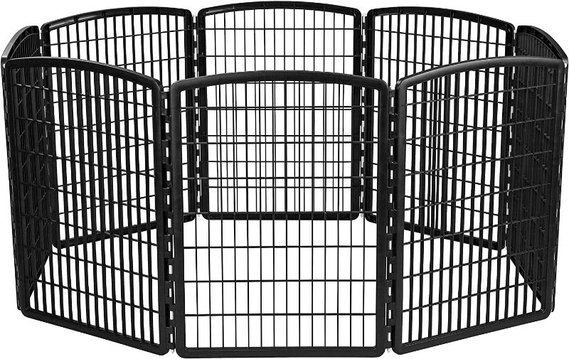 Photo 1 of IRIS USA 34'' Exercise 8-Panel Pet Playpen with Door
