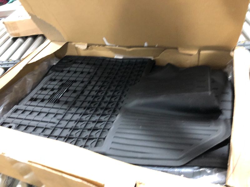 Photo 2 of 3W Floor Mats Compatible for Toyota Sienna (2021-2022) 7 Seat 1st, 2nd and 3rd Row TPE All Weather Custom Fit Floor Car Liners Black (Not for 8 Seat)
