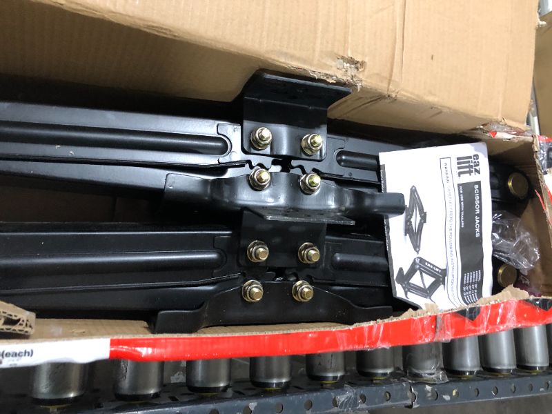 Photo 1 of Camco 48830 Eaz-Lift 24" RV Stabilizing Scissor Jack| Fits Pop-Up Campers and Travel Trailers | Supports Up to 7,500 lb.| 2-Pack
