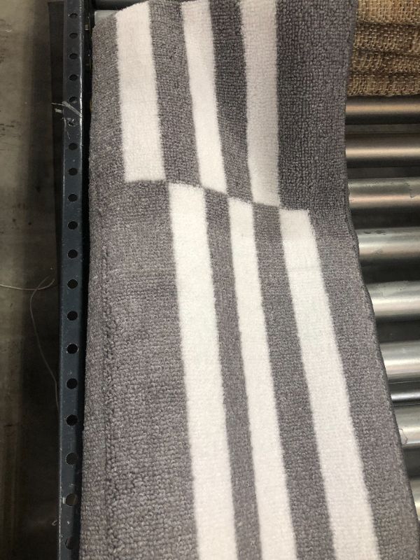 Photo 1 of 48*66in Decorative Striped Carpet 