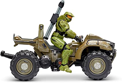 Photo 1 of Halo 4" “World of Halo” Figure & Vehicle – Mongoose with Master Chief
