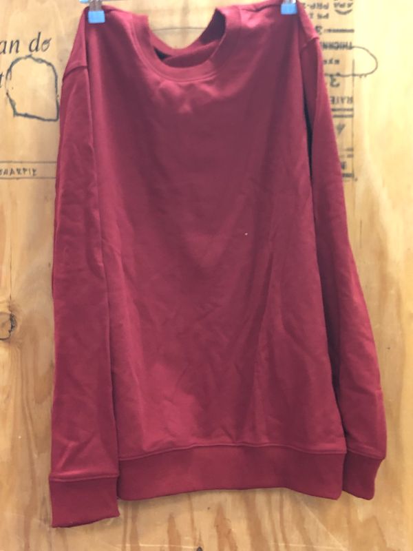 Photo 2 of Long Sleeve sweater burgundy no tag ---(looks size L) 