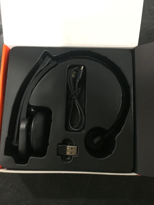 Photo 1 of Bluetooth Headset, Sarevile Bluetooth Trucker Headset with Upgraded Microphone Noise Canceling for Trucker, Hand Free Wireless Headset with Adapter for Office Meeting. Widely Compatible for Computer
