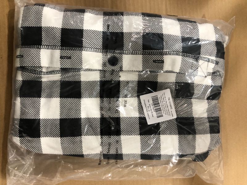 Photo 1 of Silver Lilly Oh Deer Buffalo Flannel One Piece Pajamas - Women's Union Suit Pajamas with Drop Seat Butt Flap size M 
