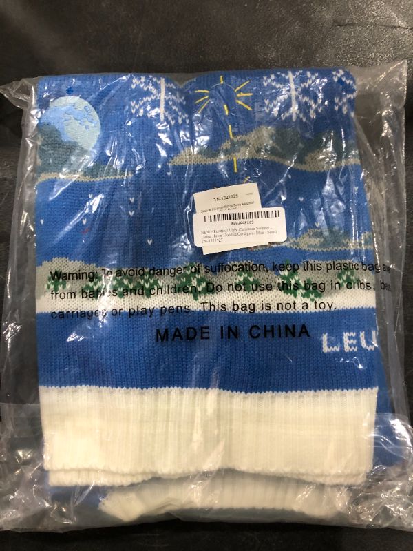 Photo 2 of 12 pack Funziez! Ugly Christmas Sweater - Unisex Space Invader Snowflake Long Sleeved Holiday Pullover Soft Sweatshirt
size S 