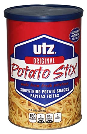 Photo 1 of 2 PACK Utz Potato Stix, Original – 15 Oz. Canister – Shoestring Potato Sticks Made from Fresh Potatoes, Crispy, Crunchy Snacks in Resealable Container, Cholesterol Free, Trans-Fat Free, Gluten-Free Snacks
BB OCT 24 2022