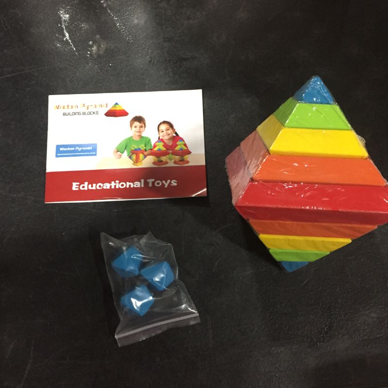 Photo 1 of Children's Wisdom Pyramid Puzzle Blocks