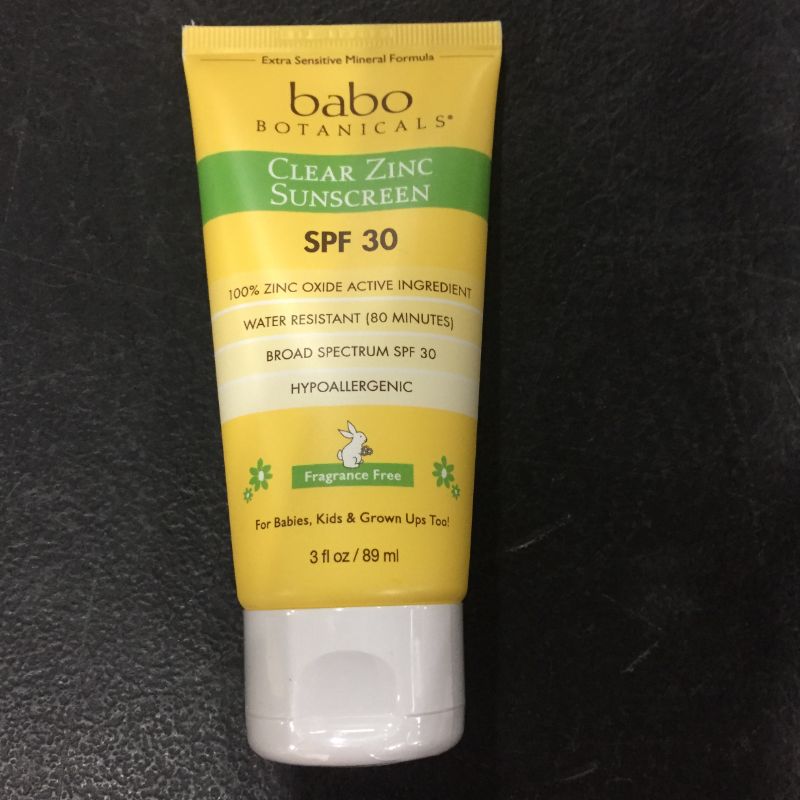 Photo 2 of Babo Botanicals Clear for Babies Fragrance Free Zinc Sunscreen Lotion - SPF 30 - 3 fl oz