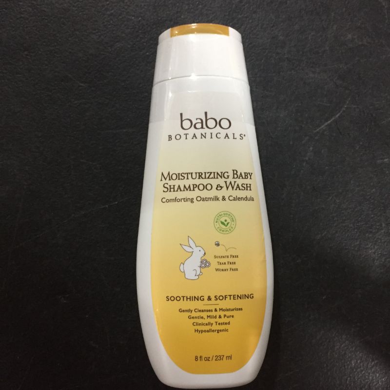 Photo 1 of Babo Botanicals Oatmilk Moisturizing Baby Shampoo and Wash, calendula 8 Fl Oz
