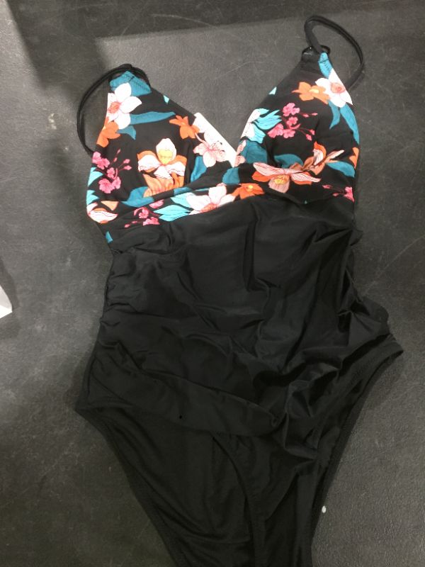 Photo 1 of Maya Floral O-Ring Criss Cross One Piece Swimsuit
SIZE L