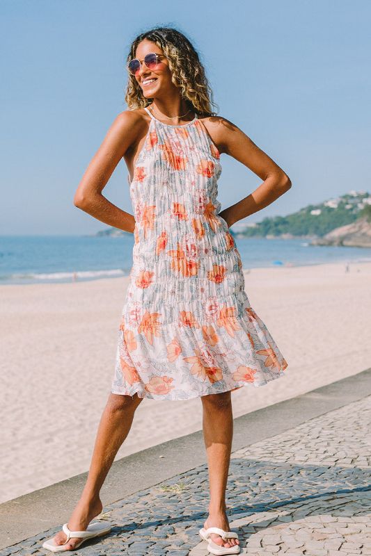 Photo 1 of Kensley Halter-Neck Floral A-Shape Dress
SIZE XS