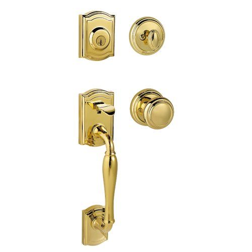 Photo 1 of Baldwin 180wyhxatkrdbl03s Wesley Single Cylinder Handleset, Brass
