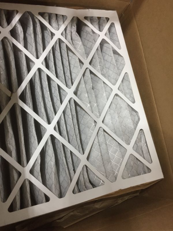 Photo 2 of BestAir, 20" x 25" x 4" Air Cleaning Furnace Filter, MERV 11, Carbon Infused to Neutralize Odor, For Honeywell Models, 1 Count (Pack of 1)
CORNER IS SMASHED