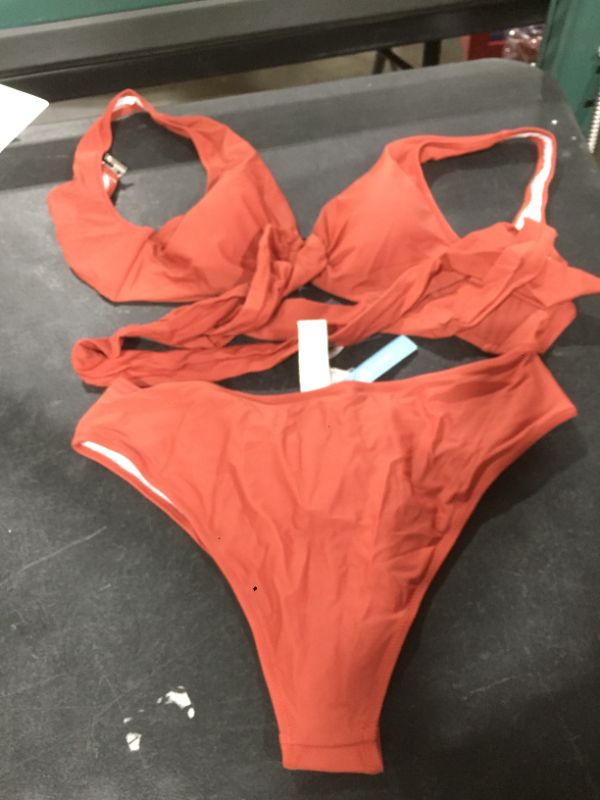 Photo 2 of Burnt Orange Stylish O-Ring Bikini
SIZE 2XL