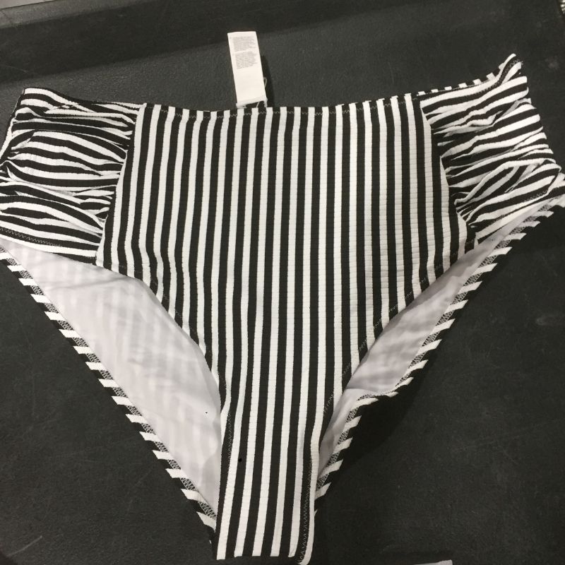 Photo 2 of Chaya Striped Ruched Plus Size Bikini Bottom--bottoms only
SIZE 3XL