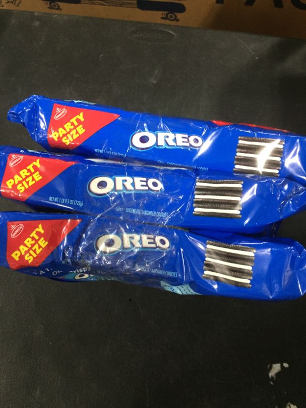 Photo 3 of 3 PACKS OF OREOS 
PARTY SIZE\BEST BY APRIL 20 2022