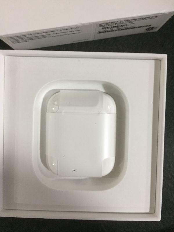 Photo 4 of Apple AirPods (2nd Generation) MV7N2AM/a with Charging Case - Stereo - Wireless - Bluetooth - Earbud - Binaural - in-ear
