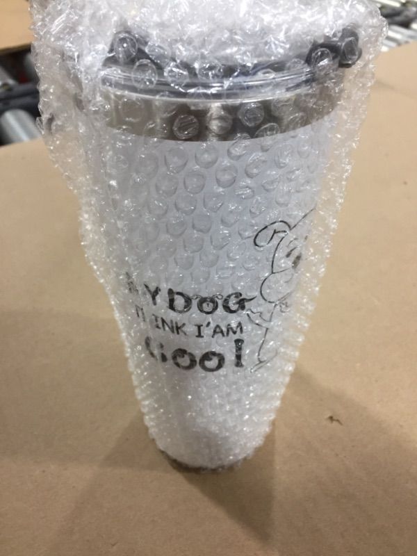 Photo 2 of 22oz Coffee Mug, Junya Funny Insulated Tumblers, My Dog Think I’M Cool Dog tumbler, Stainless Steel Double Wall Travel Tumbler
