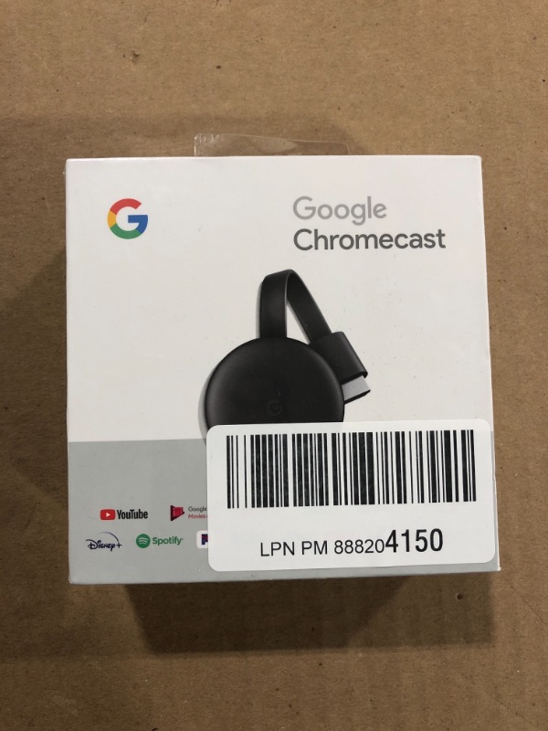 Photo 2 of Google Chromecast - Streaming Device with HDMI Cable - Stream Shows, Music, Photos, and Sports from Your Phone to Your TV
