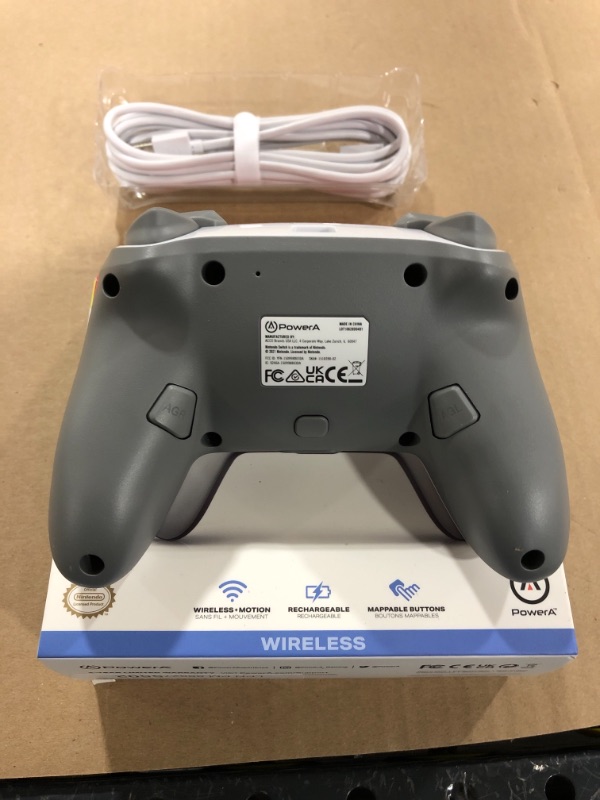 Photo 3 of PowerA Enhanced Wireless Controller for Nintendo Switch - White
