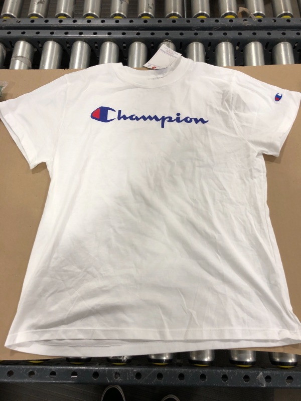 Photo 2 of Champion Boys Short Sleeve Logo Tee Shirt (L)
