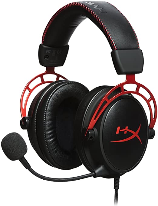 Photo 1 of HyperX Cloud Alpha - Gaming Headset, Dual Chamber Drivers, Legendary Comfort, Aluminum Frame, Detachable Microphone, Works on PC, PS4, PS5, Xbox One, Xbox Series X|S, Nintendo Switch and Mobile – Red