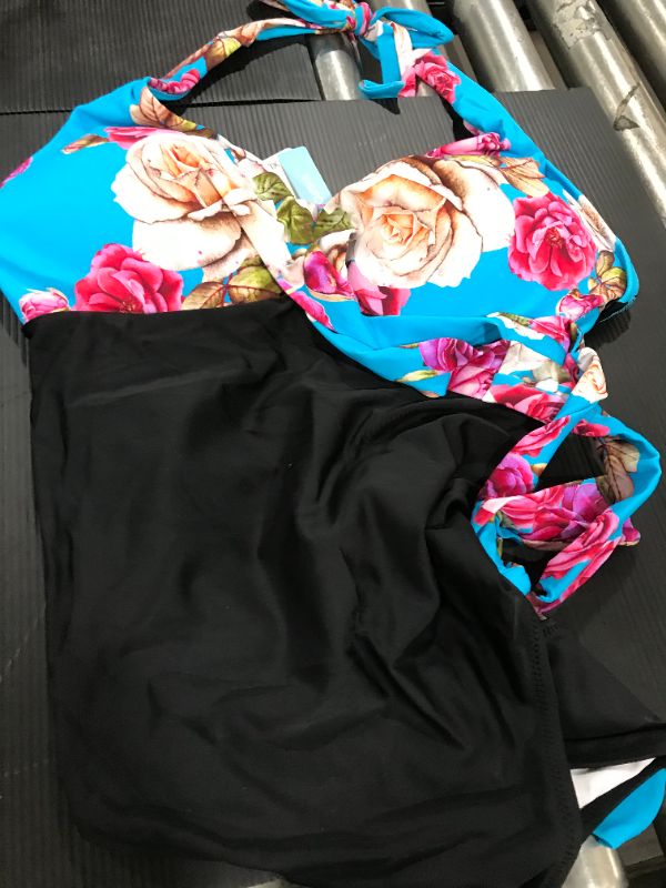 Photo 2 of Floral And Black Halter One Piece Swimsuit
SIZE XL