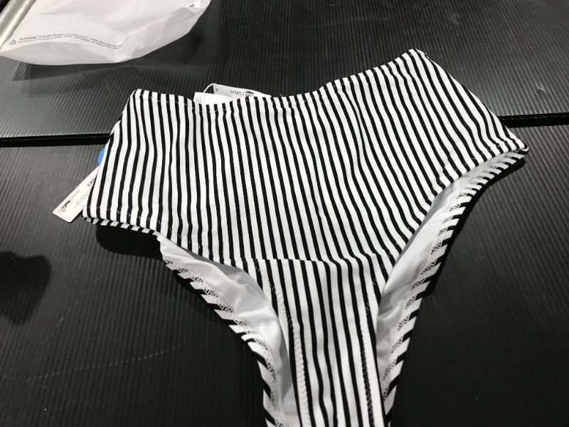 Photo 2 of Striped High Waisted Bikini Bottom
SIZE MEDIUM