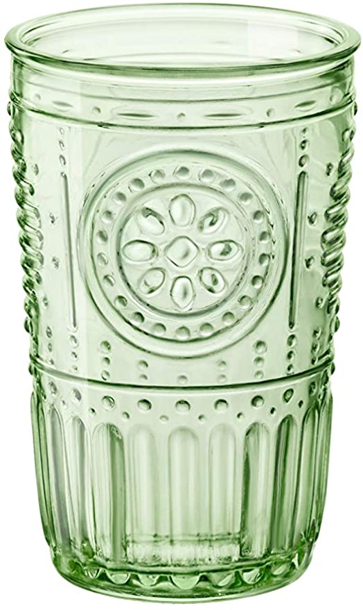 Photo 1 of Bormioli Rocco - 387595GRS021524 Bormioli Rocco Romantic Tumbler, Set of 4, 11.5 oz, Pastel Green