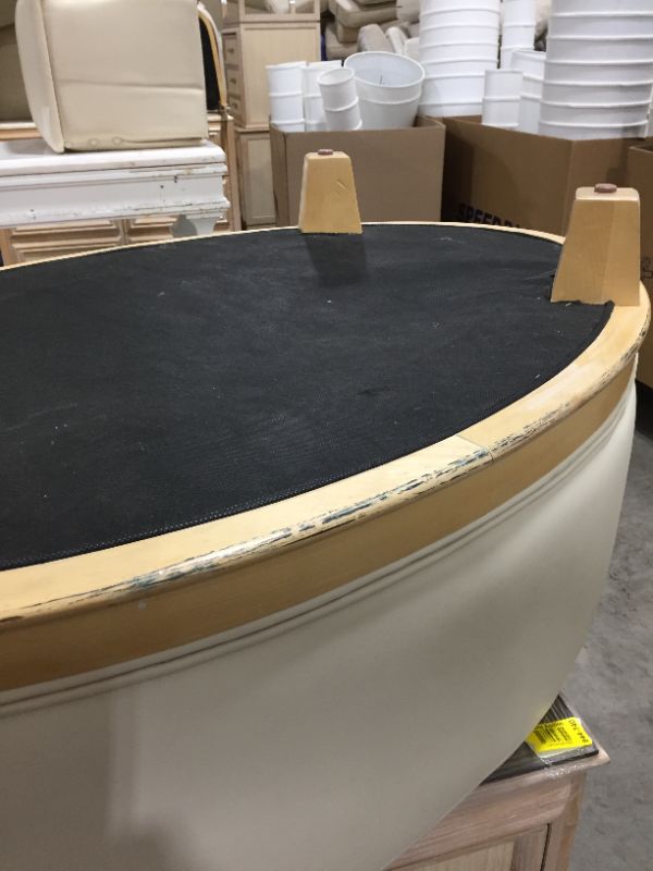 Photo 1 of Oval Ottoman 38L X 17H Inches