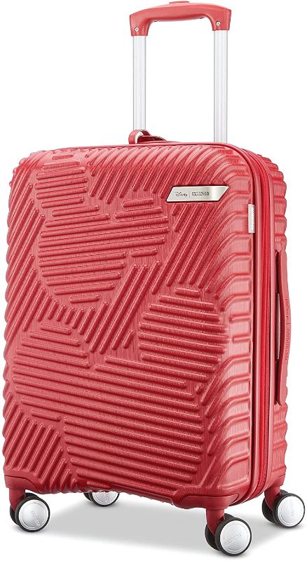 Photo 1 of American Tourister Disney Molded Hardside Expandable Luggage with Spinner Wheels, Red, Carry-On 20-Inch
