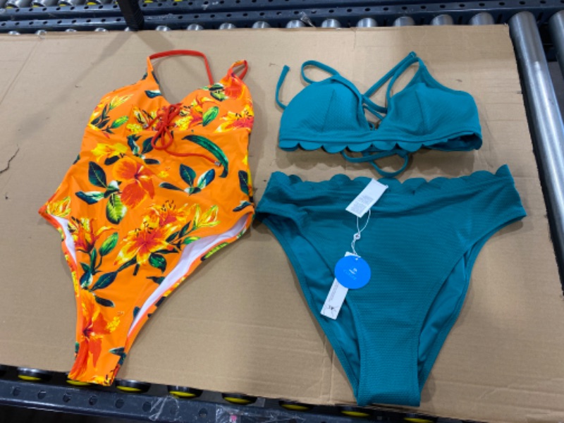 Photo 3 of (l) 2 PACK BATHING SUITS 