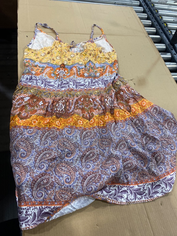 Photo 2 of (M) Paisley Print Drawstring Dress
