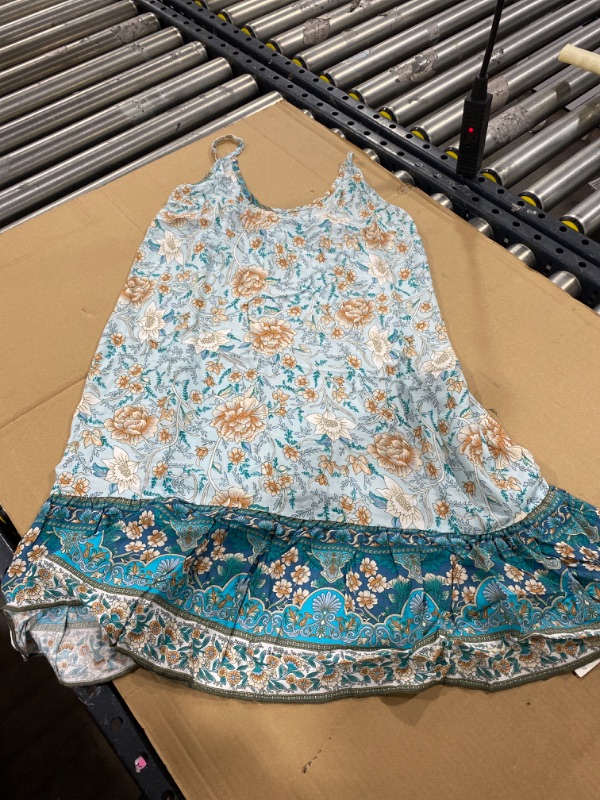 Photo 1 of (s) Alisha Floral Thin Straps A-Shape Dress
