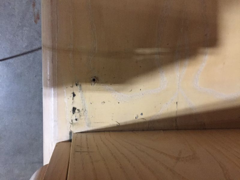Photo 1 of 4 DRAWER WOODEN DRESSER H33 INCH W47 INCH L25 INCH (DRESSER ONLY)