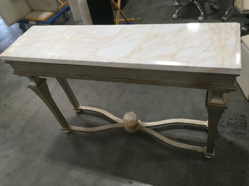 Photo 2 of ENTRYWAY TABLE GRANITE WEATHERED GREY 54L X 14W X 36H INCHES