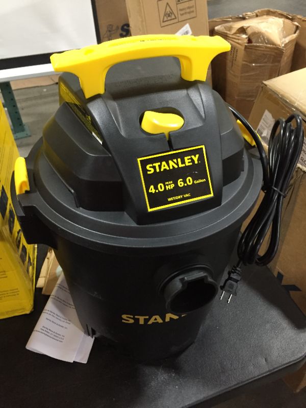 Photo 2 of Stanley 6 gal. Poly 4-Peak HP Wet/Dry Vacuum SL18116P