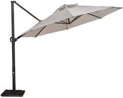 Photo 1 of Abba Patio Patio Offset Hanging Umbrella Outdoor Cantilever Sturdy Umbrella with Crank & Cross Base & Easy Tilt, for Garden, Backyard, Pool and Deck, Beige ONLY UMBRELLA
