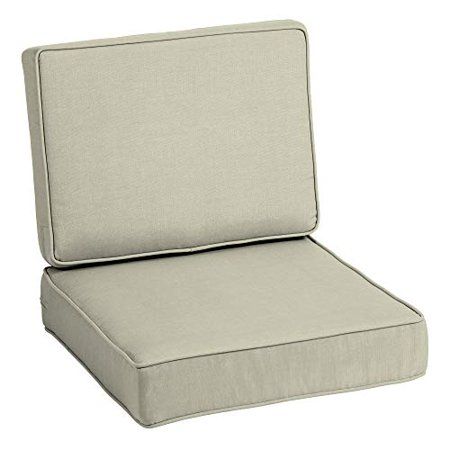 Photo 1 of Arden Selections ProFoam Essentials 24 X 24 X 6 Inch Outdoor Deep Seat Cushion Set, Tan Leala