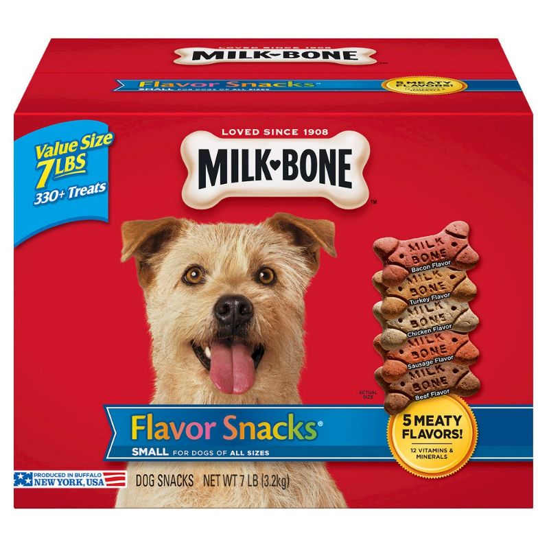 Photo 1 of 2pk Milk-Bone Flavor Snacks Small Dog Treats, 7 Pound 14lbs Total