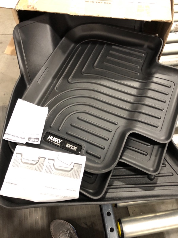 Photo 2 of Husky Liners Custom Fit Weatherbeater Molded Front and Second Seat Floor Liner Set For Select Chrysler 300/dodge Charger Models (black)