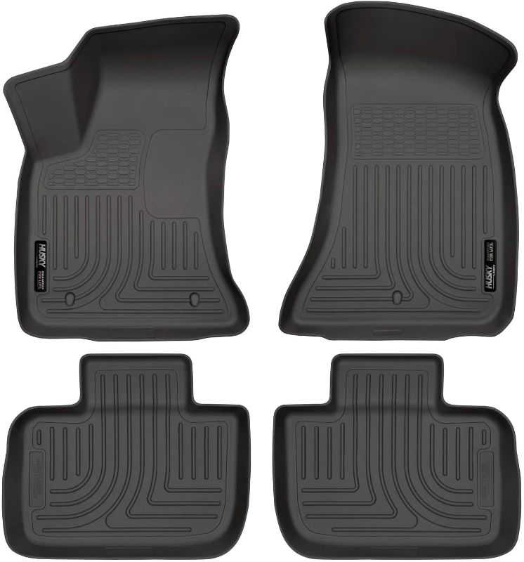 Photo 1 of Husky Liners Custom Fit Weatherbeater Molded Front and Second Seat Floor Liner Set For Select Chrysler 300/dodge Charger Models (black)