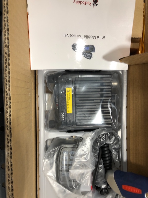 Photo 1 of Radioddity DB25 Pro Dual Band Quad-Standby Mini Mobile Car Truck Radio, 4 Color Display, 25W Vehicle Transceiver with Cable + High Gain Quad Band Antenna