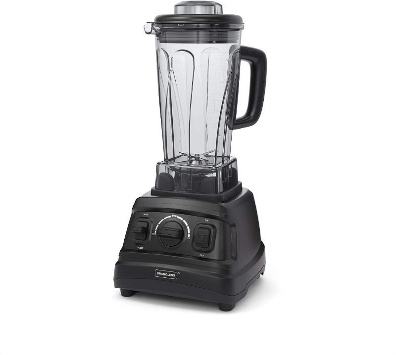 Photo 1 of Brandless Pro-Blender for Kitchen - 9-Speed Blender for Shakes and Smoothies, Nut Butters, Soups, Dips, Hummus, Milks - Versatile Kitchen Appliance with 2 HP Motor - 64oz BPA-Free Tritan Blender Carafe
