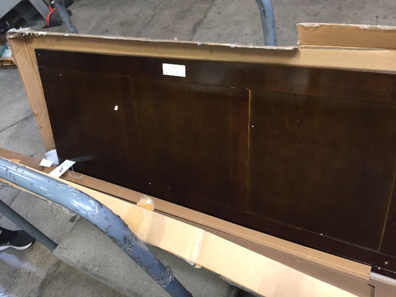Photo 1 of Atlantic Furniture Madison Headboard, Queen, Walnut, AR286844
